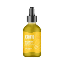 Load image into Gallery viewer, A 50ml yellow bottle labeled &quot;Hembiotic 2500mg Bulk CBD Oil&quot; with a black dropper cap. The packaging indicates 2500 mg CBD and added Vitamin D. The vegan-friendly label, featuring sunburst graphics, suggests energy and vitality, showcasing the benefits of Broad Spectrum CBD from the Hembiotic brand.
