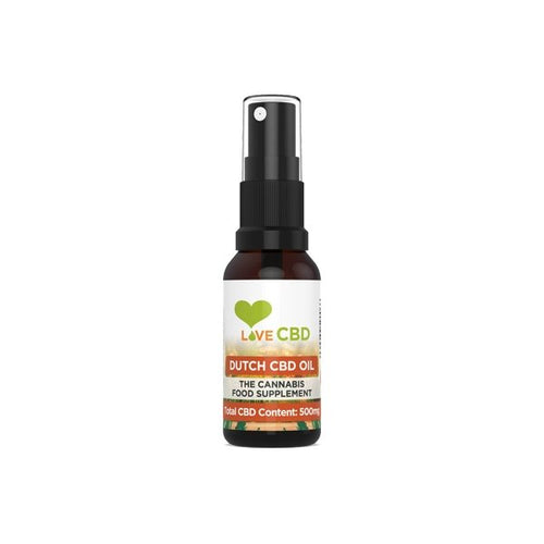 Love CBD 500mg Dutch CBD Oil Spray - 20ml - Associated CBD