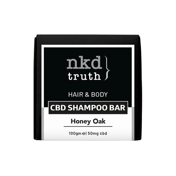 NKD 50mg CBD Speciality Body & Hair Shampoo Bar 100g - Honey Oak (BUY 1 GET 1 FREE) - Associated CBD